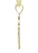 10K Yellow Gold Cuban Chain & Last Supper Pendant | Appx 18.3 Grams
