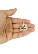 10K Yellow Gold Franco Chain & Cz Heart Pendant | Appx. 15 Grams