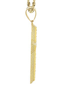 10K Yellow Gold Rope Chain & Gold Cross Necklace | Appx. 15.7 Grams