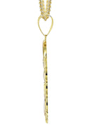 10K Yellow Gold Franco Chain & Saint Lazaro Pendant | Appx. 16 Grams