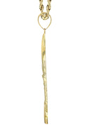 10K Yellow Gold Rope Chain & Saint Lazaro Pendant | Appx. 19 Grams