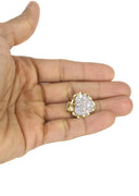 10K Yellow Gold Franco Chain & Cz Heart Pendant | Appx. 14.1 Grams