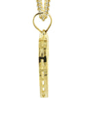 10K Yellow Gold Franco Chain & Cz Heart Pendant | Appx. 14.2 Grams