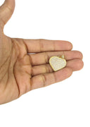 10K Yellow Gold Franco Chain & Cz Heart Pendant | Appx. 14.2 Grams