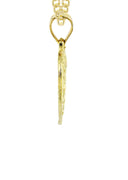 10K Yellow Gold Cuban Chain & Heart Pendant | Appx. 12.9 Grams