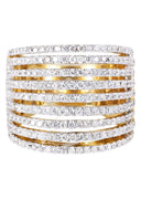 14K Ladies Diamond Cocktail Ring | 2.18 Carats | 13.92 Grams