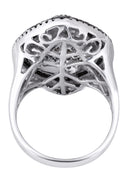 14K Ladies Black Diamond Cocktail Ring | 2.46 Carats | 9.75 Grams