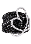 14K Ladies Black Diamond Cocktail Ring | 2.52 Carats | 9.66 Grams