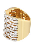 14K Ladies Diamond Cocktail Ring | 3.39 Carats | 15.32 Grams