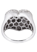 14K Ladies Black Diamond Cocktail Ring | 1.62 Carats | 7.92 Grams