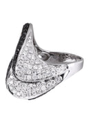 14K Ladies Black Diamond Cocktail Ring | 2.83 Carats | 10.78 Grams