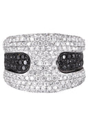 14K Ladies Black Diamond Cocktail Ring | 3.63 Carats | 11.82 Grams