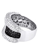 14K Ladies Black Diamond Cocktail Ring | 3.63 Carats | 11.82 Grams