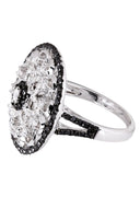 14K Ladies Black Diamond Cocktail Ring | 1.26 Carats | 7.08 Grams