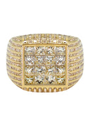 Mens Diamond Ring | 6.91 Carats | 14.42 Grams