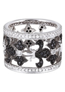 14K Ladies Black Diamond Cocktail Ring | 1.44 Carats | 8.01 Grams