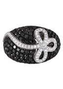 14K Ladies Black Diamond Cocktail Ring | 4.87 Carats | 12.05 Grams
