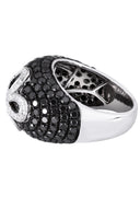 14K Ladies Black Diamond Cocktail Ring | 4.87 Carats | 12.05 Grams