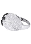 14K Ladies Black Diamond Cocktail Ring | 5.84 Carats | 14.59 Grams