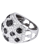 14K Ladies Black Diamond Cocktail Ring | 2.59 Carats | 12.29 Grams
