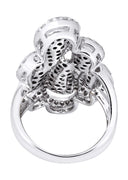 14K Ladies Black  Diamond Cocktail Ring | 0.84 Carats | 13.45 Grams
