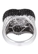 14K Ladies Black Diamond Cocktail Ring | 4.65 Carats | 11.12 Grams