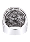 14K Ladies Black Diamond Cocktail Ring | 3.47 Carats | 13.56 Grams