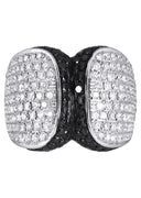 14K Ladies Black Diamond Cocktail Ring | 3.75 Carats | 12.78 Grams