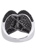 14K Ladies Black Diamond Cocktail Ring | 3.75 Carats | 12.78 Grams