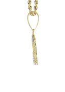 10K Yellow Gold Rope Chain & Last Supper Pendant | Appx 13.5 Grams
