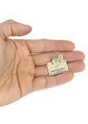 10K Yellow Gold Rope Chain & Last Supper Pendant | Appx 13.5 Grams