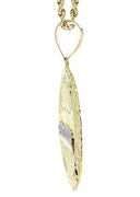 10K Yellow Gold Rope Chain & Round Last Supper Pendant | Appx 17.8 Grams