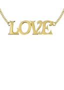 14K Ladies Love Name Plate Necklace | Appx. 5.9 Grams
