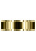 Yellow Gold Basic Carved Celtic Mens Wedding Band | Satin Finish (Chase)
