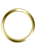 Yellow Gold Carved Religious Mens Wedding Band | Stone Finish (David)