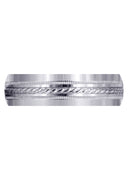 Basic Carved Celtic Mens Wedding Band | Satin Finish (Angel)