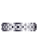 Contemporary Unique Mens Wedding Band | Wire Matt Finish (Daniel)
