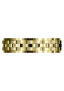 Yellow Gold Contemporary Unique Mens Wedding Band | Wire Matt Finish (Daniel)