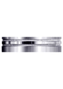 Carved Simple Mens Engagement Ring | Satin Finish (Alexander)