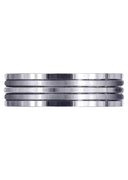 Contemporary Unique Mens Wedding Band | High Polish Finish (Ethan)
