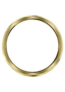 Yellow Gold Carved Simple Mens Wedding Band | Stone Finish (Ryan)