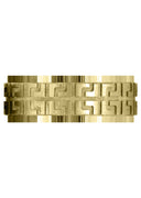 Yellow Gold Contemporary Unique Mens Wedding Band | Satin / High Polish Finish (Isaac)