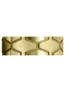 Yellow Gold Fancy Carved Contemporary Mens Wedding Band | High Polish Finish (Andrew)