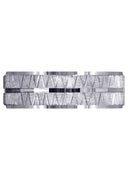 Fancy Carved Contemporary Mens Wedding Band | Diamond Cut Finish (Levi)