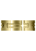 Yellow Gold Fancy Carved Religious Mens Wedding Band | Satin Finish (Jaxon)