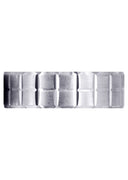 Carved Diamond Cut Mens Wedding Band | Satin Finish (Jonathan)