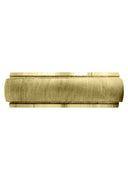 Yellow Gold Carved Simple Mens Wedding Band | Cross Satin Finish (Jason)