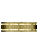 Yellow Gold Carved Simple Mens Wedding Band | Stone Finish (Sawyer)