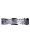 Carved Diamond Cut Mens Wedding Band | Diamond Cut Finish (Theodore)