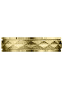 Yellow Gold Carved Simple Mens Wedding Band | Sand Blast Finish (Roman)